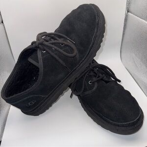 UGG NEUMEL LOW BLACK SUEDE MEN'S ANKLE CHUKKA BOOTS US SIZE 14